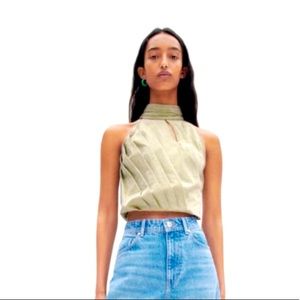 Zara Pleated Cotton Top